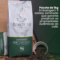 1kg Café Gourmet Torrado em Grãos - Sul de Minas - 100% Arabica - Torra Média | Bem Te Vi - imagem 1