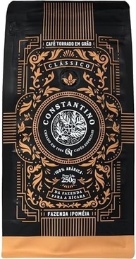 Café Especial Constantino 250g Pacote Torrado Grãos Arábica - imagem 3