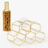 Adega de Vinho com Porta-Rolhas Aramado Empilhável - Design Moderno e Prático para Armazenamento Elegante - imagem 5