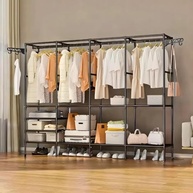 Arara Cabideiro com Sapateira e 10 Prateleiras 4 Colunas – Organize seu Closet com Estilo e Praticidade - imagem 2