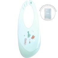 Babador em Silicone com Porta-Migalhas Dino - Estoque Mágico Arco Íris - imagem 5