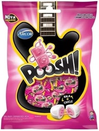 Bala Poosh Tutti Frutti Com Recheio De Chiclete Arcor 500g - imagem 1