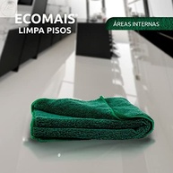 Kit Ecomais Limpa Piso Área Interna 40x60cm - Microfibra Azul e Verde - imagem 4