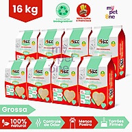 Areia Biodegradável para Gatos: Kit 8x2Kg Great Pets - imagem 1