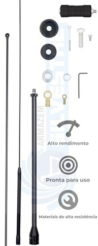 Antena Mini Argentina PX Preta: Sinal Forte e Design Compacto para seu Veículo - imagem 4