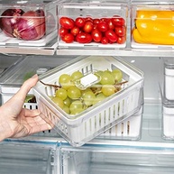 House Organizer Kit - 4 Organizadores 2,2L para Geladeira e Armário - Armazenamento Inteligente de Alimentos e Vegetais - imagem 3