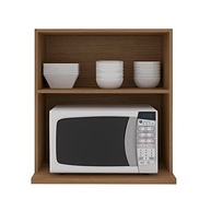 Armário Aéreo Evidence com Nicho para Micro-ondas – Design Moderno em Carvalho Poliman - imagem 4