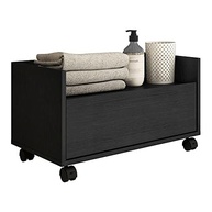Gabinete Armário de Banheiro 60cm com Rodízios - Multimóveis V3591 Preto - imagem 2