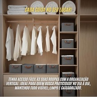 Kit 4 Cestos Organizadores Impermeáveis 25L com Alça - Solução Prática para Armários e Banheiros - imagem 4