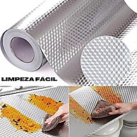 Adesivo Metálico 3D Prateado à Prova D'Água para Bancadas e Armários - imagem 1
