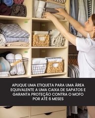 Etiquetas Antimofo 100 Unidades - Proteja Armários e Sapateiras com Eficácia - imagem 5