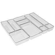 Acrimet Organizador Modular para Gavetas, Bancadas e Armários - Kit com 10 Potes Transparentes Sortidos - imagem 2