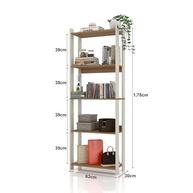 Organizador Estante Livreiro Estilo Industrial - Prateleira Versátil para Decoração e Armazenamento - imagem 3
