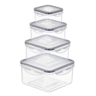Conjunto de 4 Recipientes Herméticos para Armazenamento de Alimentos - Seguro para Micro-ondas e Lava-louças - imagem 3