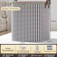 Caixa de Armazenamento 180L com Zíper - Organize seu Espaço com Estilo e Praticidade - imagem 3