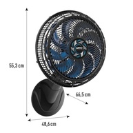 Ventilador de Parede Arno X-TREME 40cm VE9P - 9 Pás, 160W, Alcance 12m, 3 Velocidades - imagem 3