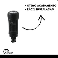 Manopla Bola de Câmbio Gol G4 2006-2008 Ré Trás Aro Cromado - Upgrade Premium - imagem 3