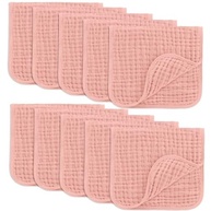 Comfy Cubs Panos para Arrotar Musselina 6 Camadas - Pacote com 10 Unidades Grandes em 100% Algodão Macio e Ultra Absorvente - imagem 2