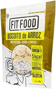 Fit Food Biscoito De Arroz Integral Quinoa e Linhaça Pouch 90g - imagem 3