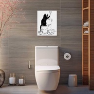 Arte de Parede Engraçada de Gato em Tela - Decoração Estética para Amantes de Gatos - imagem 4