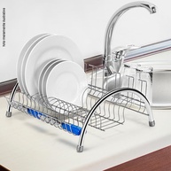 Escorredor de Pratos Arthi Fantastik 43cm Cromado - Durável e Sofisticado - imagem 3