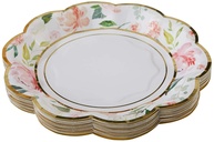 Pratos de Papel Decorativos Florais Rosa 17,78 cm Kate Aspen Premium - Conforto e Estilo para Festas Elegantes - imagem 1