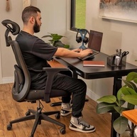 Cadeira Ergonômica Elements Astra Pro Preta – Conforto Premium 3D com Design Moderno - imagem 3