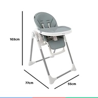 Cadeira de Alimentação Infantil Pepper Verde - Conforto e Segurança Até 18kg - imagem 4