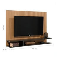 Painel para TV até 50" com Nichos e Prateleiras Suspensas - Moderno e Funcional - imagem 4