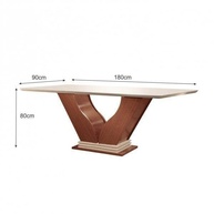 Conjunto de Sala de Jantar Safira + Atena - Mesa com Tampo de Vidro e 6 Cadeiras Modernas - imagem 2