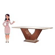 Conjunto de Sala de Jantar Safira + Atena - Mesa com Tampo de Vidro e 6 Cadeiras Modernas - imagem 5