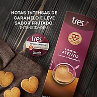 Café Espresso Atento 3 Corações: Sabor Intenso 10 Cápsulas - imagem 2