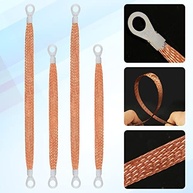 Kit 4 Tiras de Aterramento Automotivo 33cm Cobre Trançado - Potencialize Seu Motor! - imagem 4