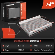Filtro de Ar de Cabine A-Premium com Carvão Ativado: Ar Puro para Jeep Compass, Renegade, Fiat 500X e Mais! - imagem 3