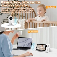 Babá Eletrônica VentoEco com Monitor 4.3", Visão Noturna, Áudio Bidirecional e Segurança Total sem Wi-Fi - imagem 5
