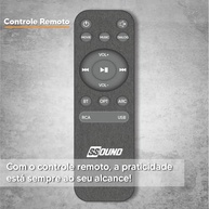 Monitor de Áudio Sound SS-003: Som Imersivo 80W RMS com Bluetooth, Óptico e USB - imagem 5