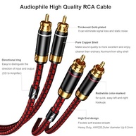 Cabo de Áudio Primeda Audiophile 2RCA: Som Puro e Conexão Impecável (1m) - imagem 4