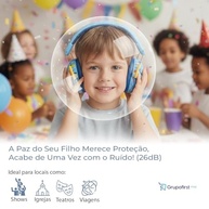 Fone Abafador De Ruídos Autismo Infantil Bebê Dobrável Criança Com Hipersensibilidade Protetor Auricular Concha Som para Show Festa Grupo First Shop - imagem 4