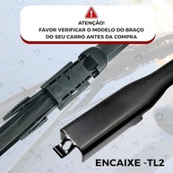 Palhetas Limpador Parabrisa Silicone Fiat Uno 2015-2019 Flat Tiger Auto - Jogo 2 Unidades - imagem 2