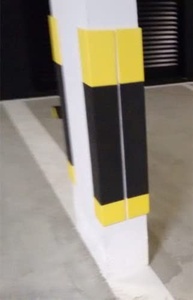 Protetor de Garagem 75cm - Coluna Cantoneira Autocolante em E.V.A para Estacionamento - imagem 5