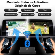 Adaptador CarPlay Sem Fio: Liberte seu iPhone e Android com Conexão Automática e Atualização Online - imagem 3