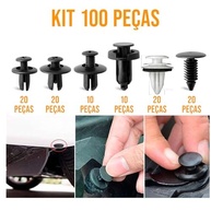 Kit 100 Presilhas Automotivas Universais: Fixação Segura para Parabarro e Forração - imagem 4