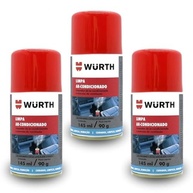 Kit 3 Higienizador Ar Condicionado Automotivo Wurth Spray 145ml - Carro Novo e Livre de Odores - imagem 2