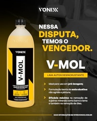 VONNIX V-MOL: Lava Autos Biodegradável Concentrado 1.5L para Limpeza Pesada - imagem 3