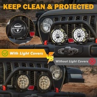 Capas de Proteção Auxbeam 17.8cm: Segurança e Estilo para suas Luzes Off-Road - imagem 3