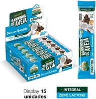 BIOSOFT Barrinha De Aveia - Fibritos Coco com Chocolate 25g. Display com 15 unidades - imagem 2