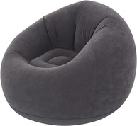 Sofá Poltrona Puff Inflável Deluxe Aveludado Gigante - Impermeável, 100kg, com Bomba Inclusa - imagem 1