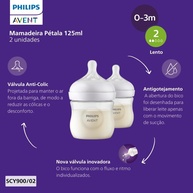 Philips Avent Kit Mamadeiras Pétala 3.0 Duplo 4oz - Tetinas Anticólicas e Fluxo Lento - imagem 5