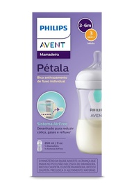 Mamadeira Pétala 3.0 Philips Avent Air Free 260ml - Design Simétrico para Desenvolvimento Oral Ideal - imagem 1