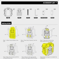 Bolsas de Selim Moto Rhinowalk 35L: Aventura à Prova d'Água com Liberação Rápida e Sistema MOLLE - imagem 5